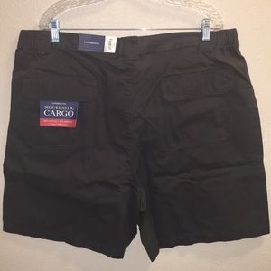 NWT MENS CROFT/&BARROW SIDE ELASTIC CARGO RELAXED 7/" INSEAM SHORTS GRAY SIZE 42